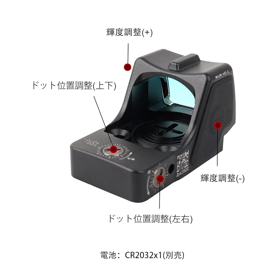 sotac製 ホロサイト Amazon.co.jp: ZZ SOTAC製RMR HDタイプドットサイト マイクロ